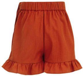 WE Fashion effen skort Rok Bruin Meisjes Polyester Effen 122 128 - Foto 3