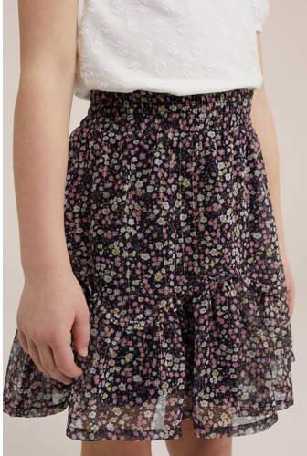 WE Fashion gebloemde rok multicolor Meisjes Polyester Bloemen 110 116 - Foto 2