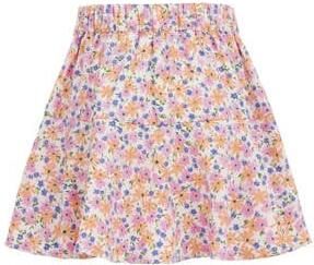 WE Fashion gebloemde rok roze Meisjes Polyester Bloemen 110 116