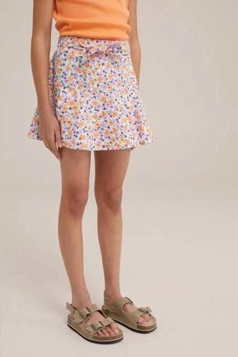 WE Fashion gebloemde rok roze Meisjes Polyester Bloemen 110 116 - Foto 3