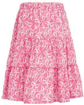 WE Fashion gebloemde rok roze wit Meisjes Katoen Bloemen 146 152
