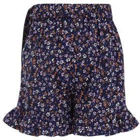 WE Fashion gebloemde skort donkerblauw paars oranje Rok Meisjes Gerecycled polyester 110 116