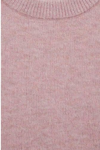 WE Fashion gebreide trui met wol oudroze Meisjes Polyester Ronde hals - Foto 4