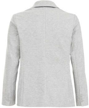 WE Fashion gemêleerd colbert grijs Jongens Polyester Smokingkraag Melée 110 116