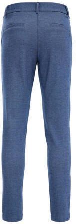 WE Fashion gemêleerde slim fit broek blauw Jongens Polyester Melée 110 - Foto 3