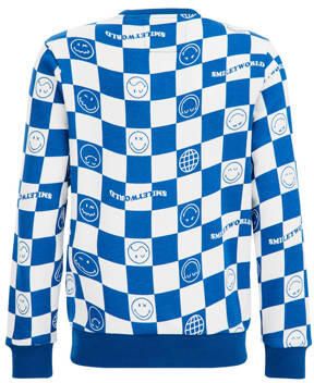 WE Fashion geruite sweater blauw wit Ruit 92 | Sweater van - Foto 3