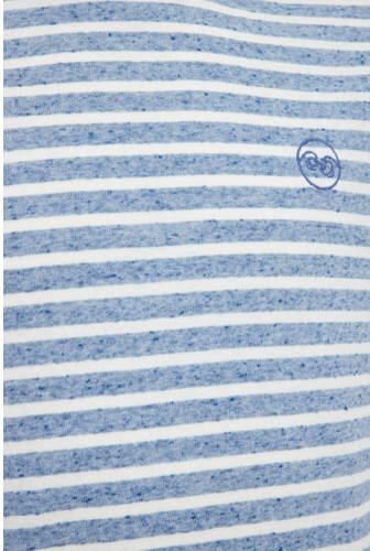 WE Fashion gestreept T-shirt morning blue Blauw Jongens Stretchkatoen Ronde hals 134 140