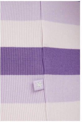 WE Fashion gestreepte longsleeve groen Meisjes Katoen Opstaande kraag Streep 146 152