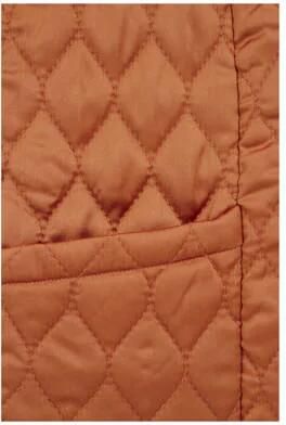 WE Fashion gilet donkeroranje Meisjes Polyester V-hals Effen 122 128