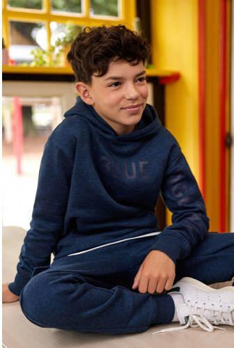 WE Fashion hoodie donkerblauw Sweater Effen 134 140 - Foto 2