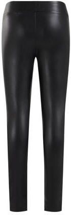 WE Fashion imitatieleren skinny broek zwart Meisjes Imitatieleer Effen 158 164 - Foto 3