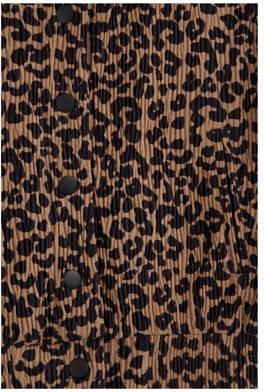 WE Fashion jasje met panterprint bruin zwart Meisjes Polyester Ronde hals 134 140 - Foto 3