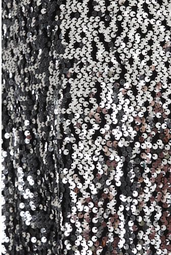 WE Fashion jurk zilver Meisjes Polyester Ronde hals Effen 134 140