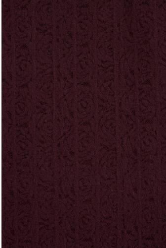 WE Fashion kanten blouse met ruches donkerrood Meisjes Polyamide Ronde hals - Foto 3