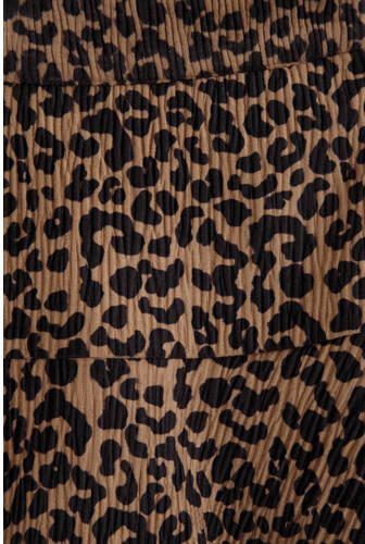 WE Fashion korte rok bruin Meisjes Polyester Dierenprint 110 116
