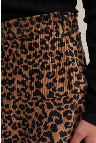 WE Fashion korte rok bruin Meisjes Polyester Dierenprint 110 116 - Foto 2