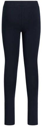 WE Fashion legging donkerblauw Meisjes Katoen Effen 110 116