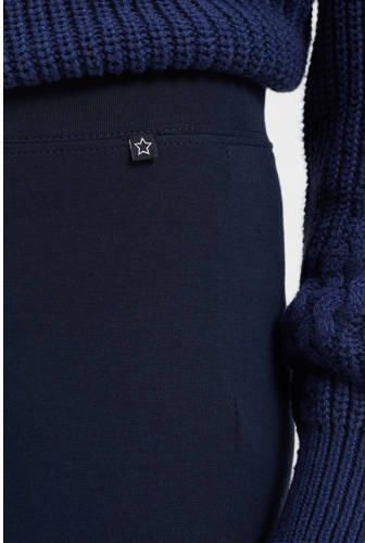 WE Fashion legging set van 2 donkerblauw Meisjes Stretchkatoen Effen 110 116 - Foto 3
