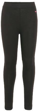 WE Fashion legging set van 2 zwart Meisjes Stretchkatoen Effen 110 116 - Foto 5
