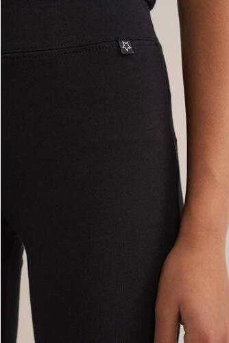 WE Fashion legging zwart Meisjes Stretchkatoen Effen 170 176 - Foto 4