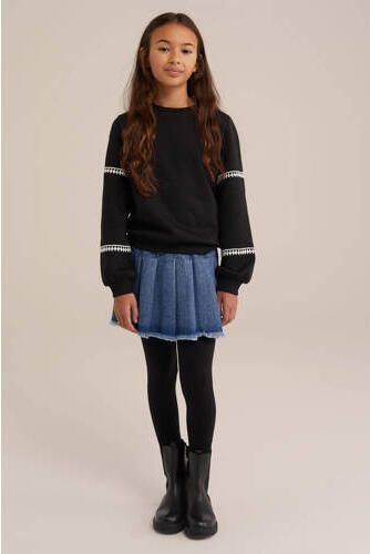 WE Fashion legging zwart Meisjes Stretchkatoen Effen 170 176 - Foto 5