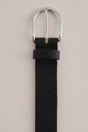 WE Fashion leren riem zwart Meisjes Leer Effen 55 cm - Foto 2