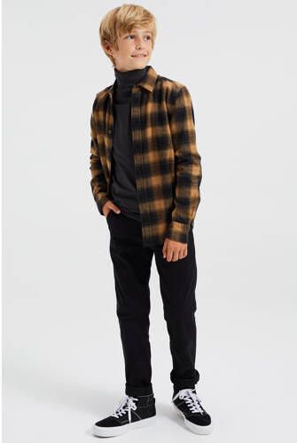 WE Fashion longsleeve antraciet Grijs Jongens Stretchkatoen Col Effen 110 116 - Foto 3