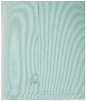 WE Fashion longsleeve Groen Meisjes Stretchkatoen Ronde hals Effen 158 164