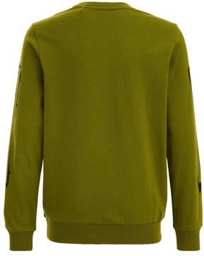 WE Fashion longsleeve met printopdruk groen Jongens Katoen Ronde hals Printopdruk 110 116 - Foto 3