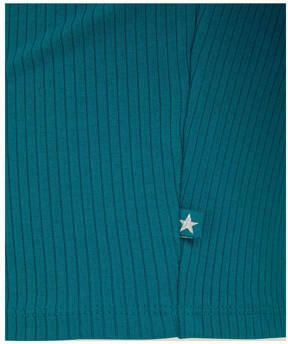 WE Fashion longsleeve petrol groen Meisjes Stretchkatoen Ronde hals Effen 146 152 - Foto 3