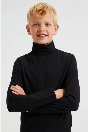 WE Fashion longsleeve zwart Jongens Stretchkatoen Col Effen 110 116 - Foto 6