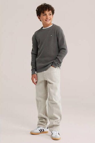 WE Fashion loose fit jeans ecru Jongens Denim Effen - Foto 3