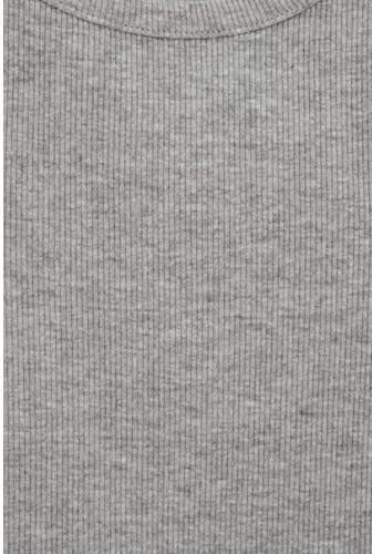 WE Fashion mouwloze top rib gebreid Grijs Meisjes Katoen Ronde hals Effen - Foto 4