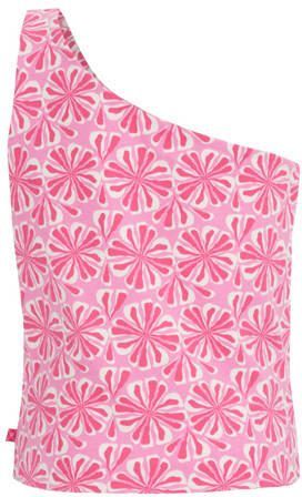 WE Fashion one shoulder top prism pink Roze All over print 158 164 - Foto 3