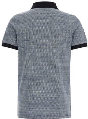 WE Fashion polo grijsblauw Jongens Katoen Polokraag Effen 110 116