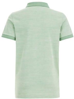 WE Fashion polo mintgroen Jongens Katoen Polokraag Effen 110 116