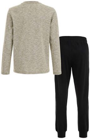 WE Fashion pyjama (set van 1) Groen Jongens Katoen Ronde hals Melée 110 116 - Foto 3