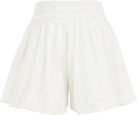 WE Fashion regular fit casual short wit Rok Meisjes Katoen Effen 110 116