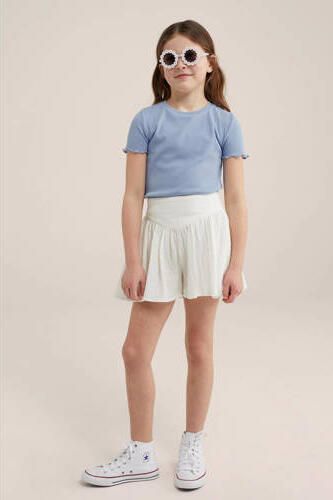 WE Fashion regular fit casual short wit Rok Meisjes Katoen Effen 110 116 - Foto 3