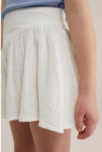 WE Fashion regular fit casual short wit Rok Meisjes Katoen Effen 110 116 - Foto 2
