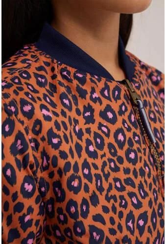 WE Fashion reversible bomberjack met teddy roze brique Jas Panterprint 110 116