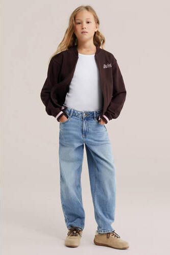 WE Fashion ribgebreide top wit Meisjes Katoen Ronde hals Effen - Foto 3