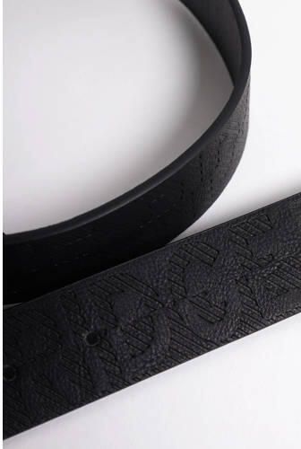 WE Fashion riem zwart Jongens Imitatieleer Effen 55 cm - Foto 2