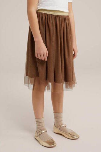 WE Fashion rok bruin Meisjes Polyester Effen 92 | Rok van - Foto 3