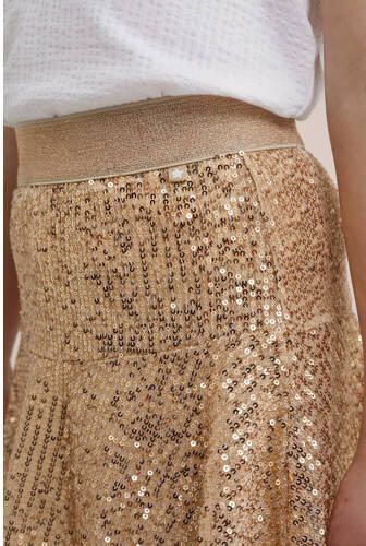 WE Fashion rok goud Meisjes Polyester Effen 110 116 - Foto 2
