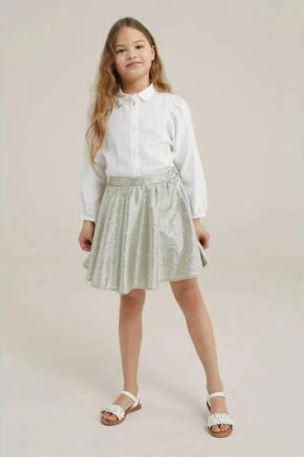 WE Fashion rok goud Meisjes Polyester Effen 92 | Rok van - Foto 3