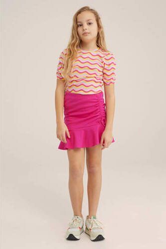 WE Fashion rok intense pink Roze Meisjes Viscose Effen 110 116 - Foto 3