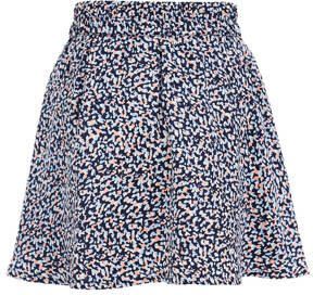WE Fashion rok met all over print donkerblauw Meisjes Polyester All over print 110 116