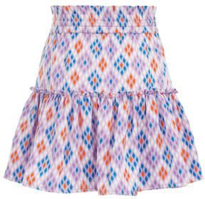 WE Fashion rok met all over print lila Paars Meisjes Polyester All over print 110 116