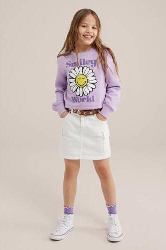 WE Fashion rok wit Meisjes Stretchkatoen Effen 110 116 - Foto 2